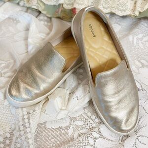 Birdies Silver Slip-On Mules for Women